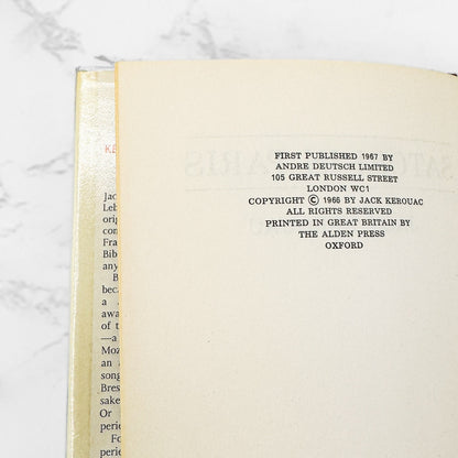 Satori In Paris by Jack Kerouac [U.K. FIRST EDITION • FIRST PRINTING] 1967 • Andre Deutsch