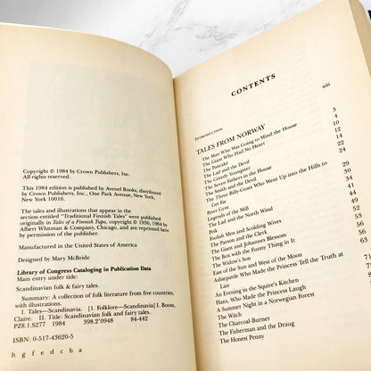 Scandinavian Folk & Fairy Tales: Tales From Norway, Sweden, Denmark, Finland & Iceland [FIRST EDITION] 1984 • Avenel Books