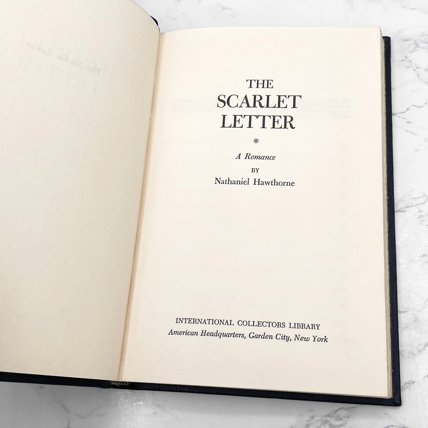 The Scarlet Letter by Nathaniel Hawthorne [LEATHER-BOUND HARDCOVER] 1970 • International Collector's Library