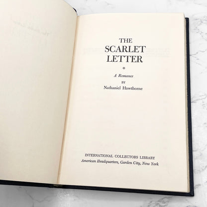 The Scarlet Letter by Nathaniel Hawthorne [LEATHER-BOUND HARDCOVER] 1970 • International Collector's Library