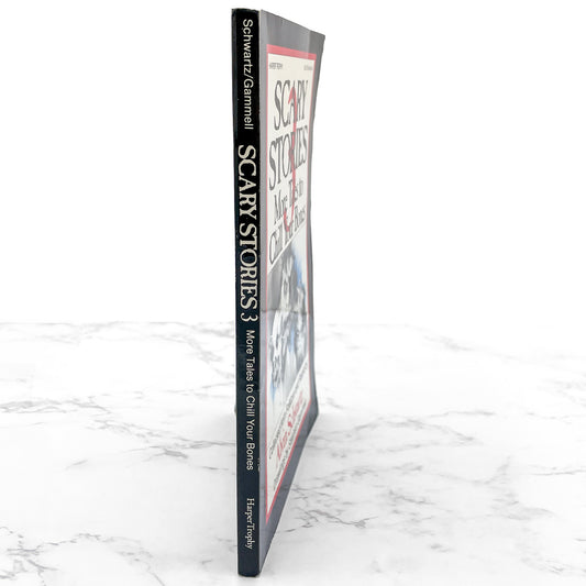 Scary Stories 3: More Tales to Chill Your Bones by Alvin Schwarz [FIRST EDITION PAPERBACK] 1991 • Harper Trophy • 1st Print!