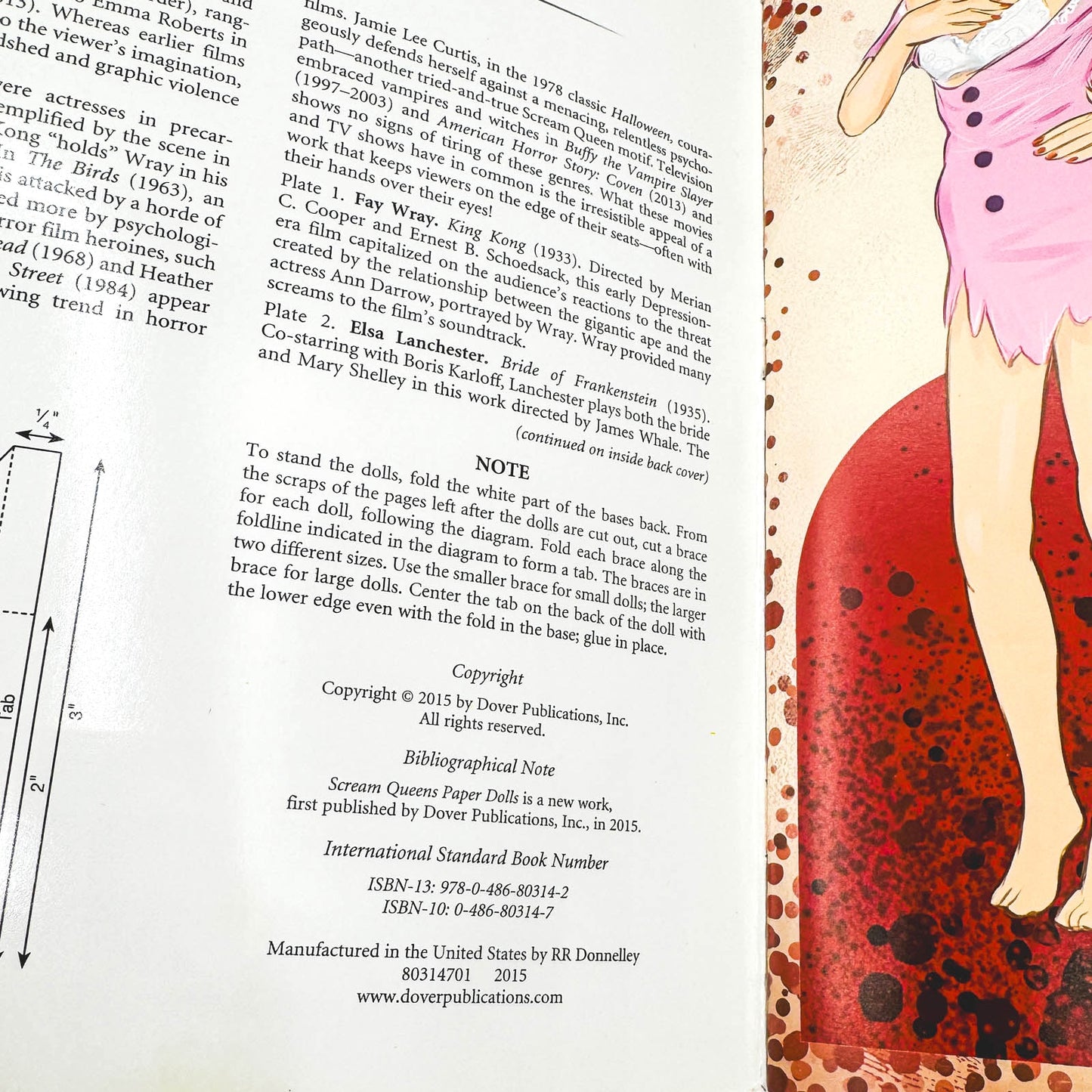 Scream Queens Paper Dolls by Tim Foley [FIRST EDITION] 2015 • Dover