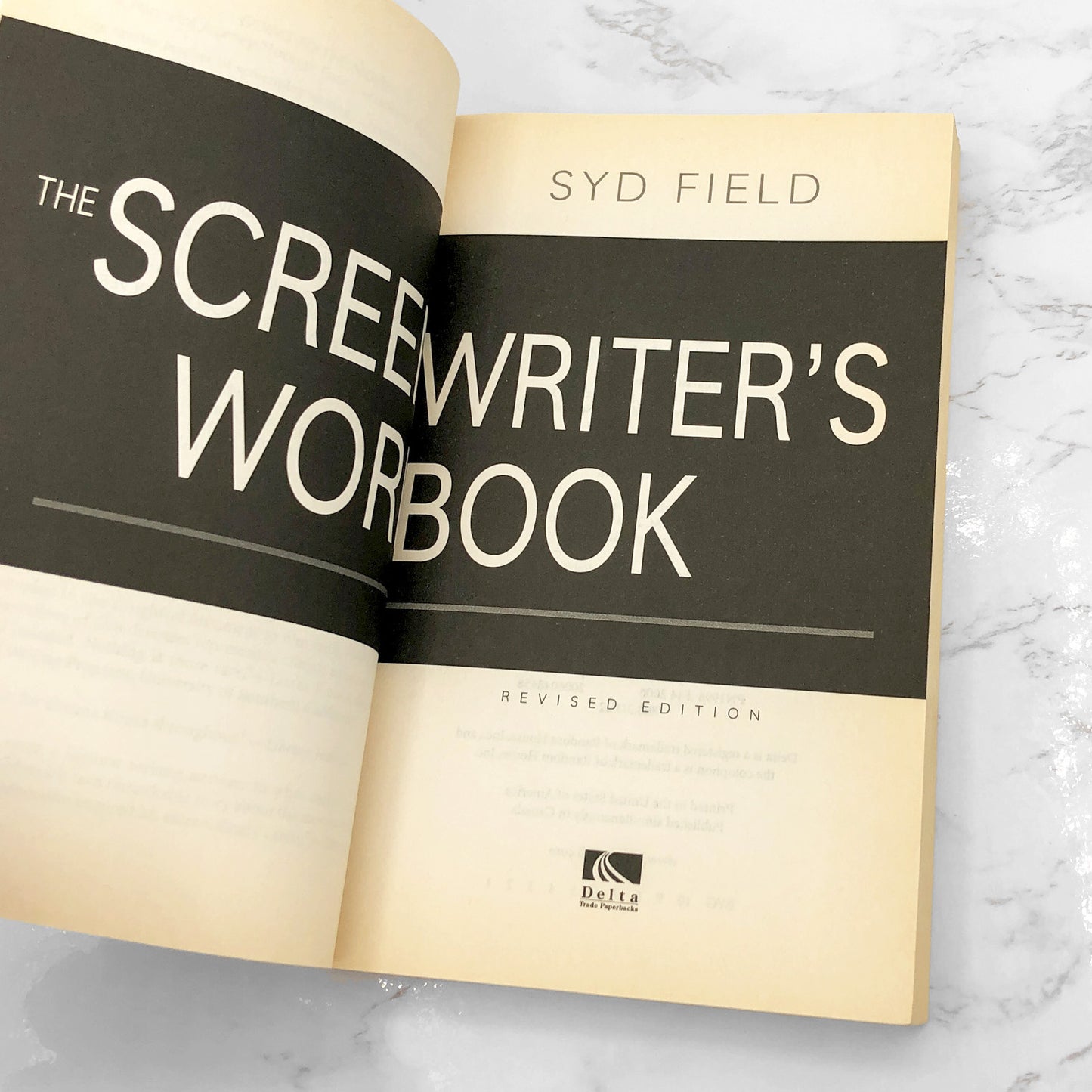 The Screenwriter's Workbook by Syd Field [REVISED EDITION PAPERBACK] 2006 • Delta