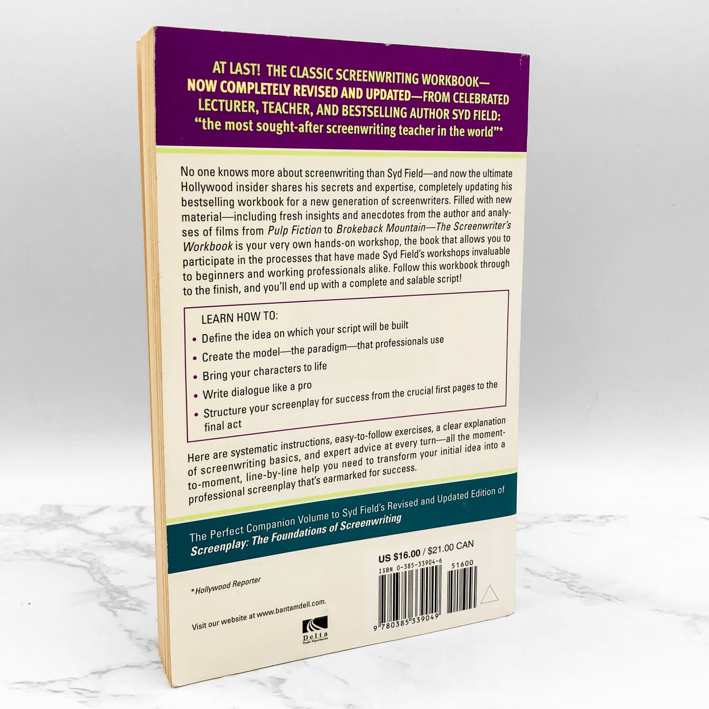 The Screenwriter's Workbook by Syd Field [REVISED EDITION PAPERBACK] 2006 • Delta