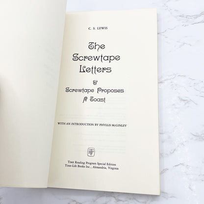 The Screwtape Letters & Screwtape Proposes a Toast by C.S. Lewis [TRADE PAPERBACK RE-PRINT] 1981 • Time Life