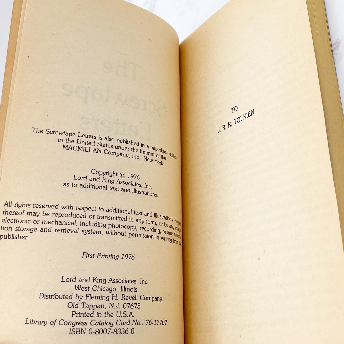 The Screwtape Letters by C.S. Lewis [1976 PAPERBACK] • Spire Books