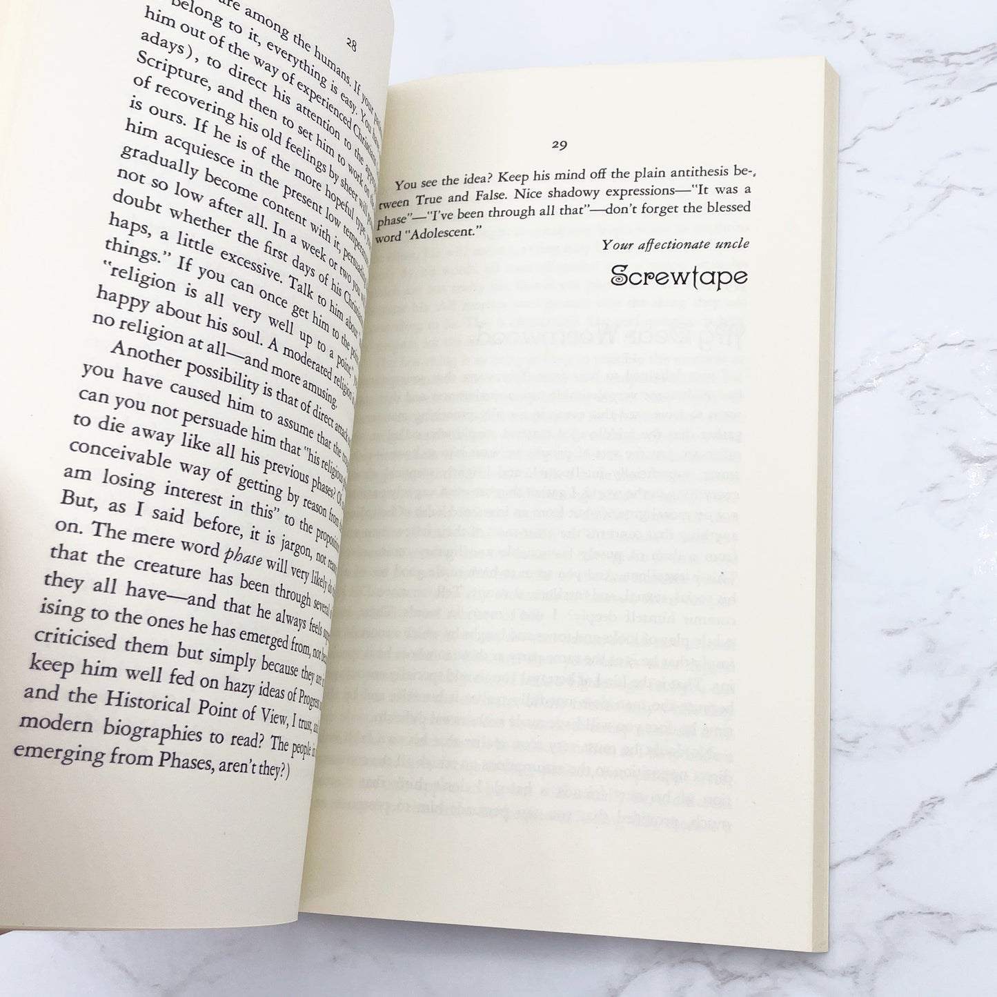 The Screwtape Letters & Screwtape Proposes a Toast by C.S. Lewis [TRADE PAPERBACK RE-PRINT] 1981 • Time Life