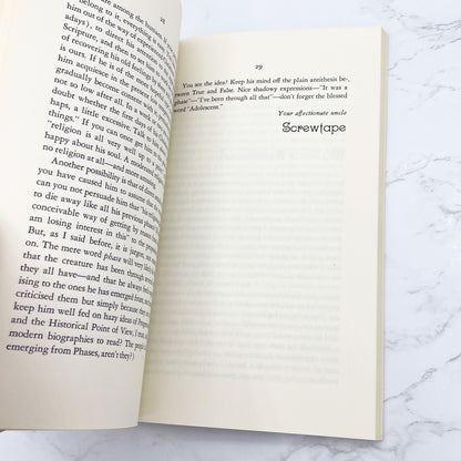 The Screwtape Letters & Screwtape Proposes a Toast by C.S. Lewis [TRADE PAPERBACK RE-PRINT] 1981 • Time Life