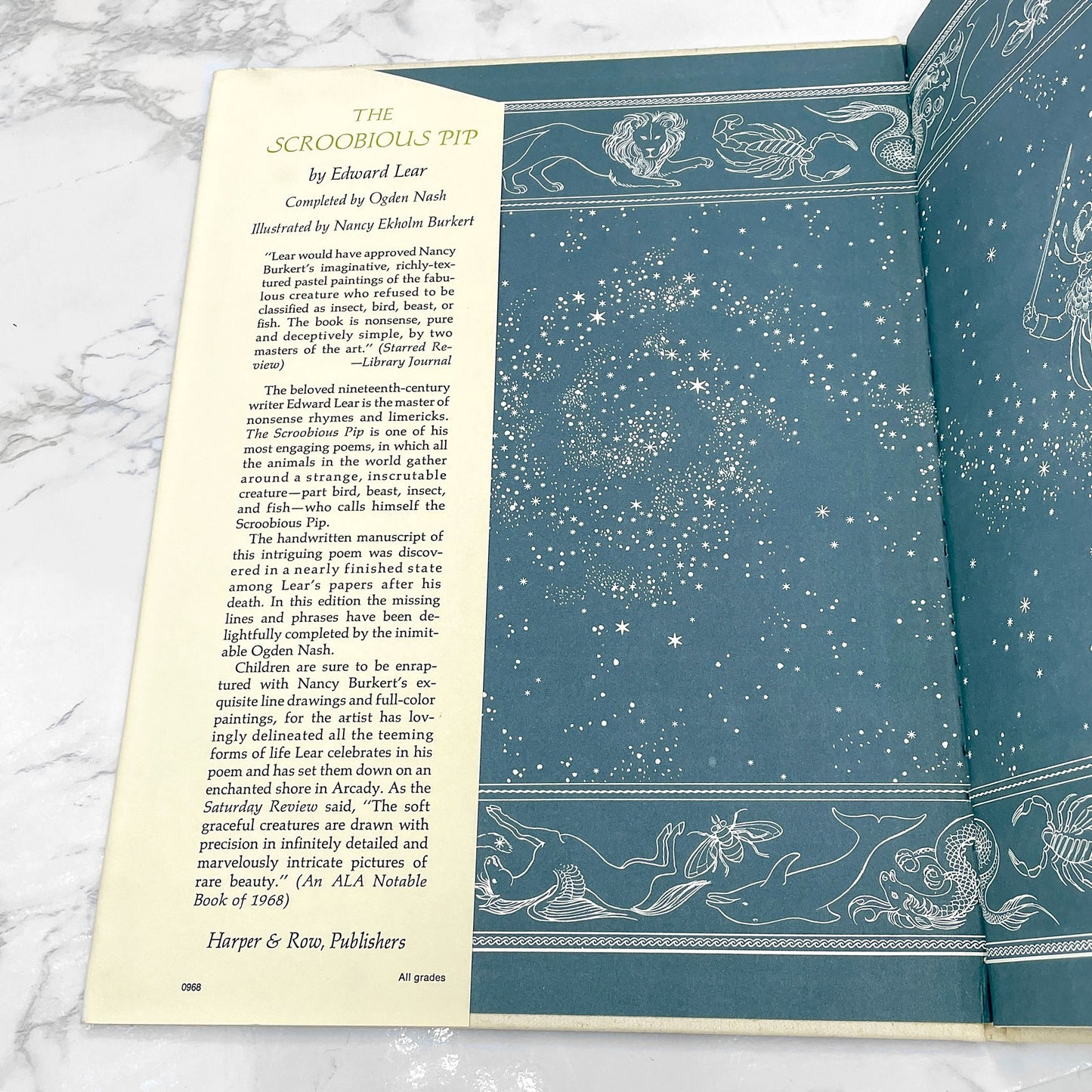 The Scroobious Pip by Edward Lear & illustrated by Nancy E. Burkert [FIRST EDITION] 1968 • Harper & Row