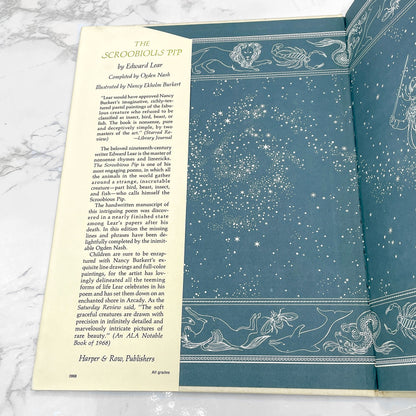 The Scroobious Pip by Edward Lear & illustrated by Nancy E. Burkert [FIRST EDITION] 1968 • Harper & Row