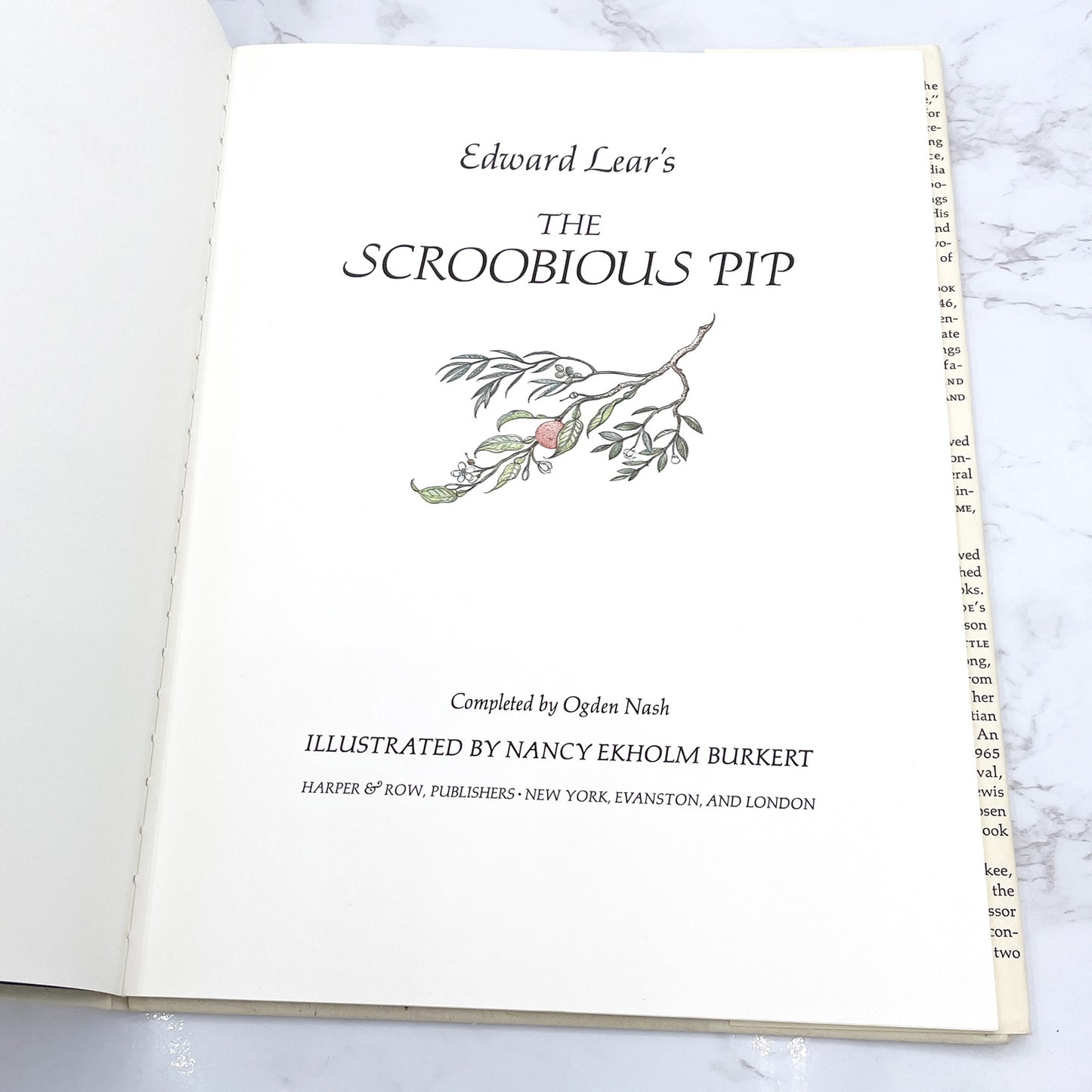 The Scroobious Pip by Edward Lear & illustrated by Nancy E. Burkert [FIRST EDITION] 1968 • Harper & Row