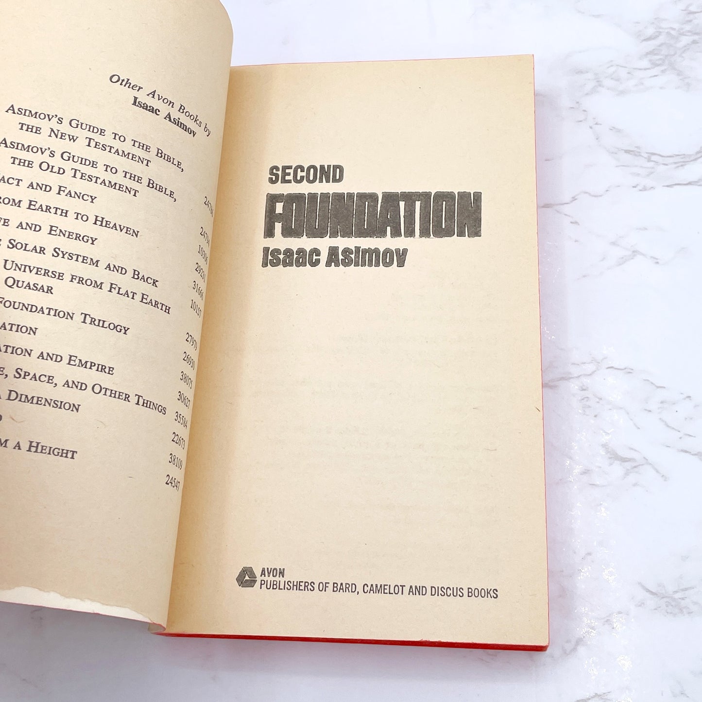 Second Foundation by Isaac Asimov [1964 PAPERBACK] 26th Printing • Avon Books
