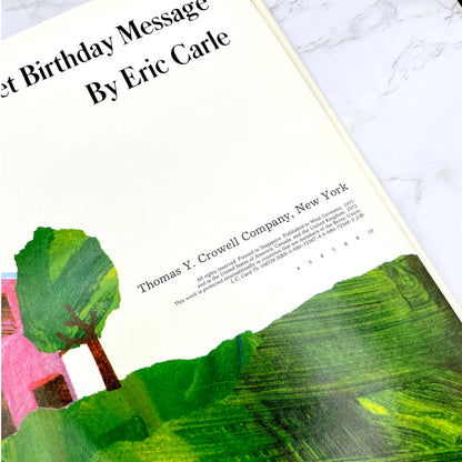 The Secret Birthday Message by Eric Carle [FIRST EDITION] 1972 • Thomas Y. Crowell *See Condition