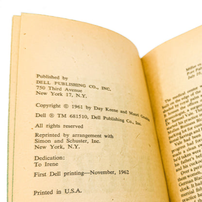 Seed of Doubt by Day Keene [FIRST PAPERBACK PRINTING] 1962 • Dell