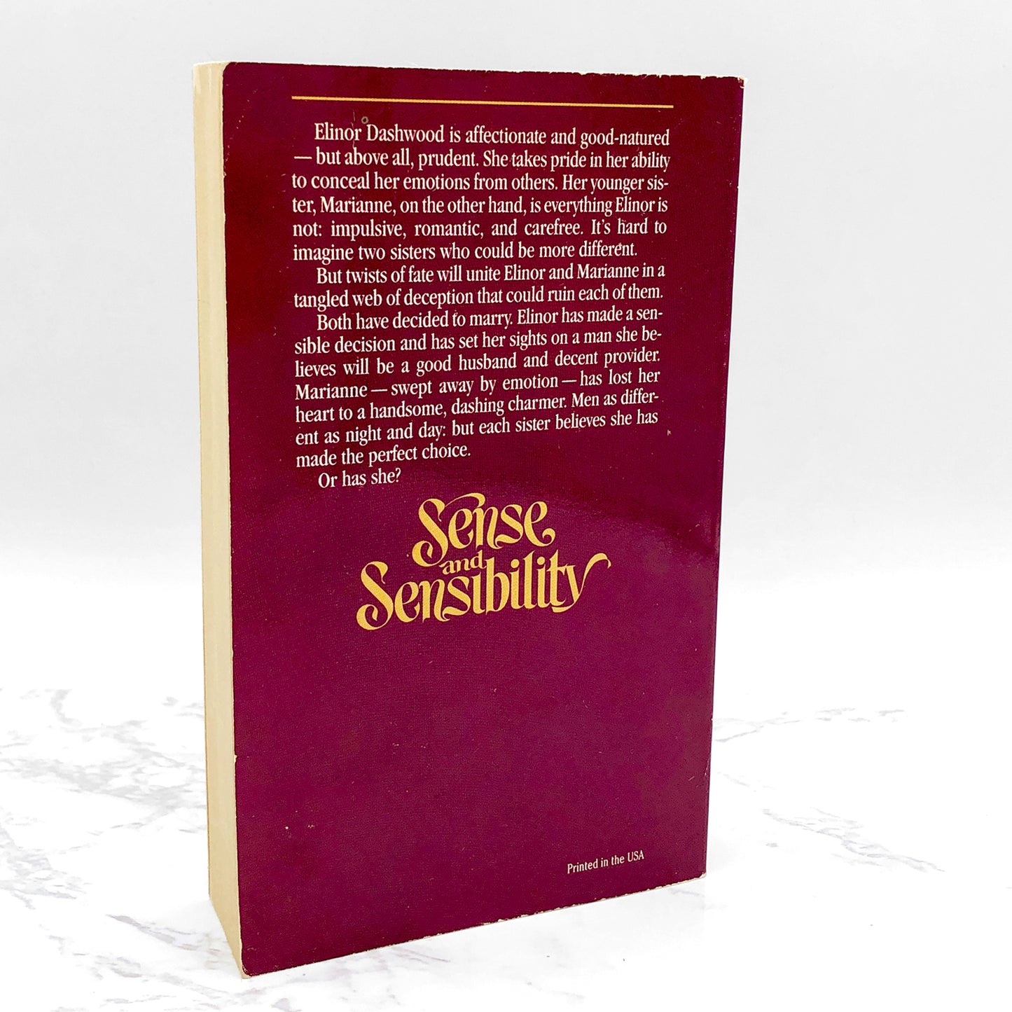 Sense and Sensibility by Jane Austen [TOR PAPERBACK] • 1995