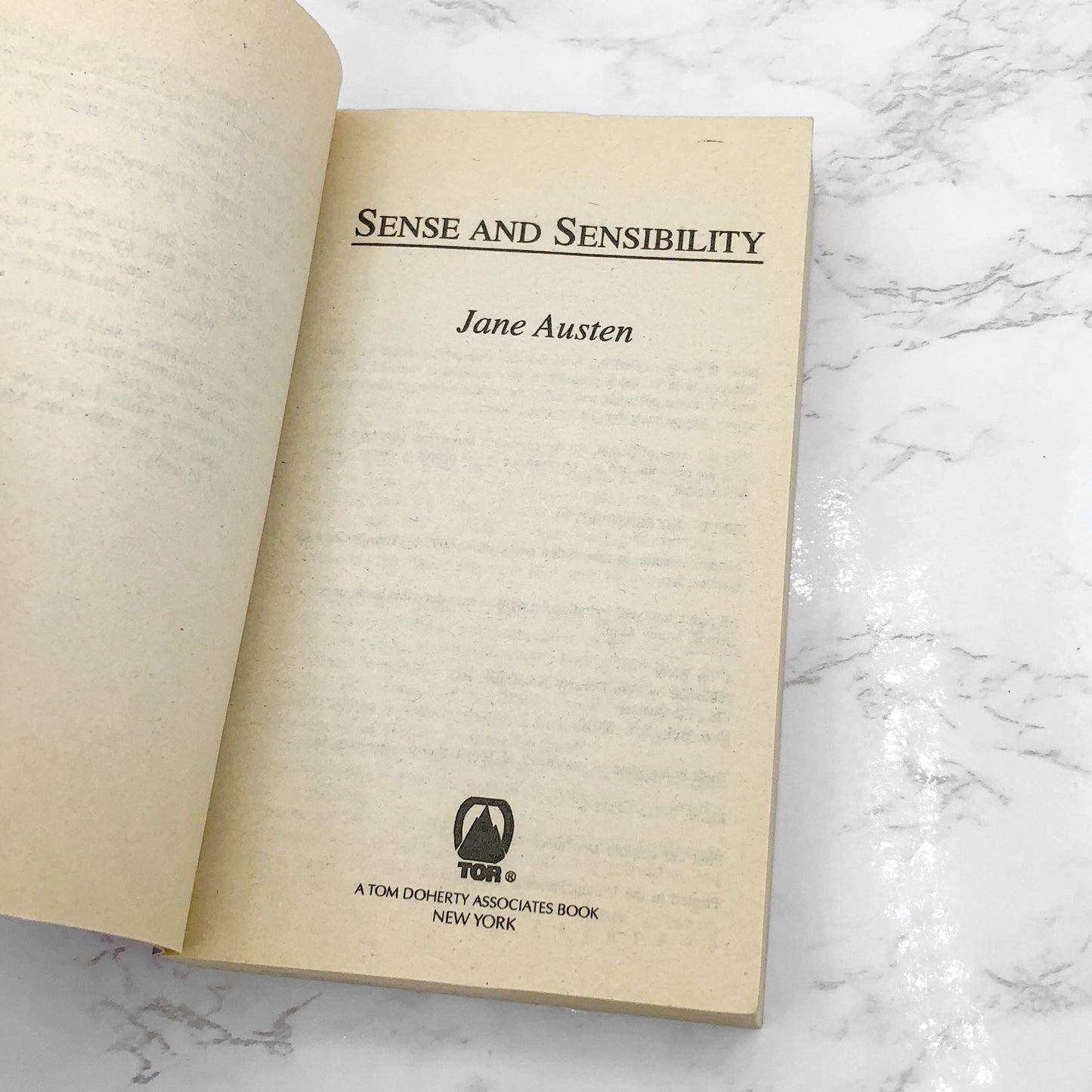 Sense and Sensibility by Jane Austen [TOR PAPERBACK] • 1995