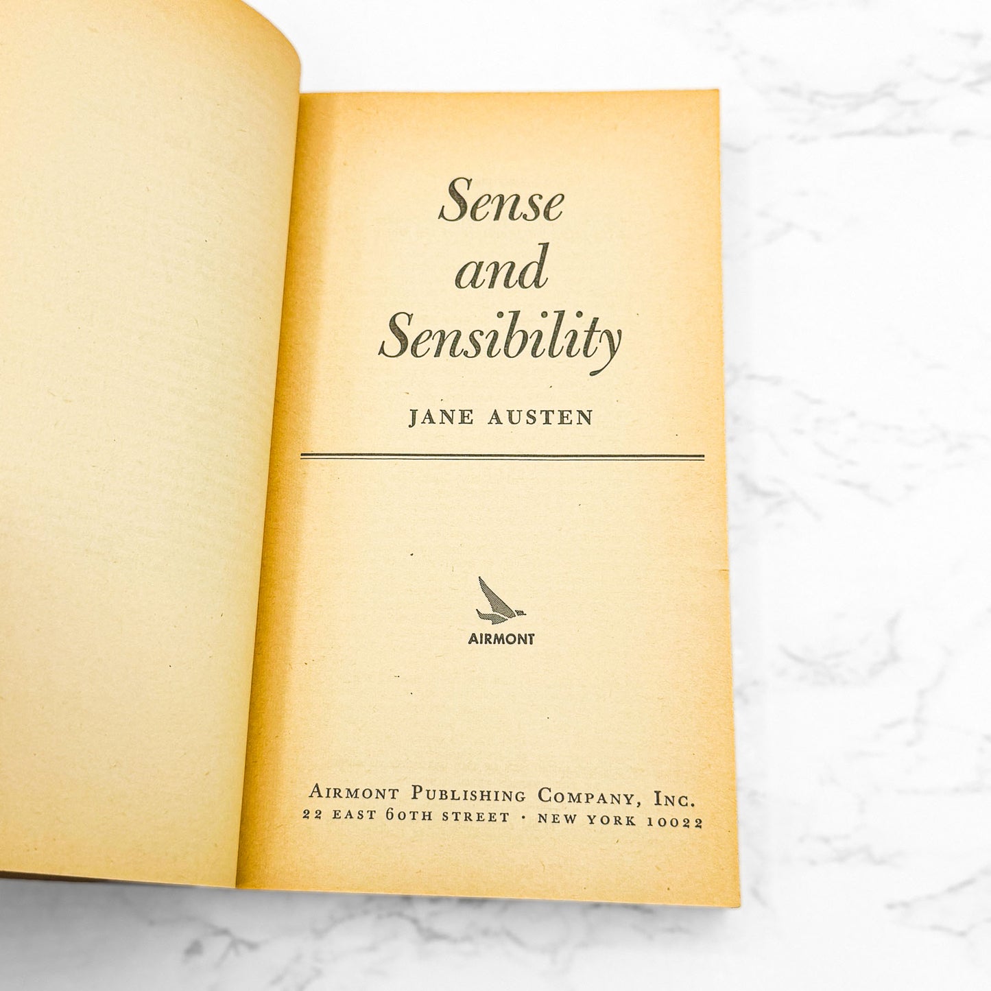 Sense and Sensibility by Jane Austen [1965 PAPERBACK] • Airmont