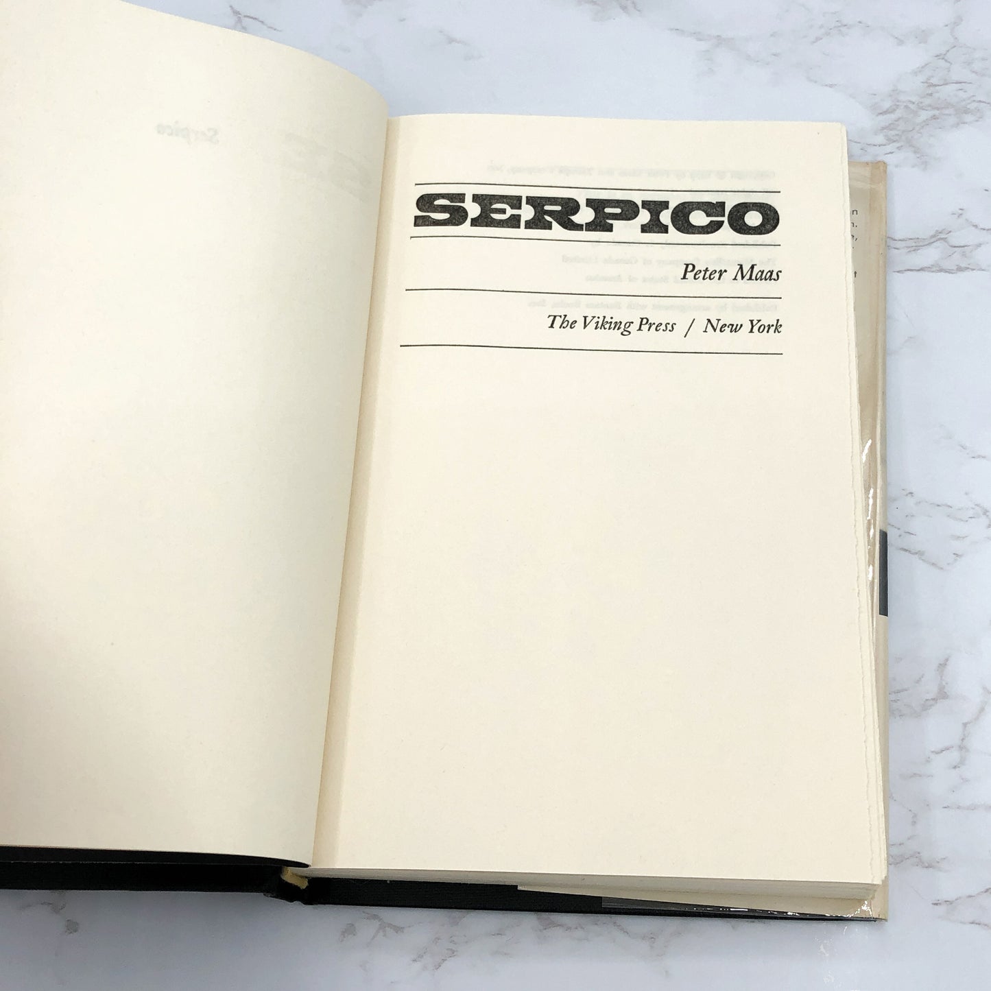 Serpico by Peter Maas [1973 HARDCOVER] BCE • The Viking Press