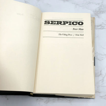 Serpico by Peter Maas [1973 HARDCOVER] BCE • The Viking Press