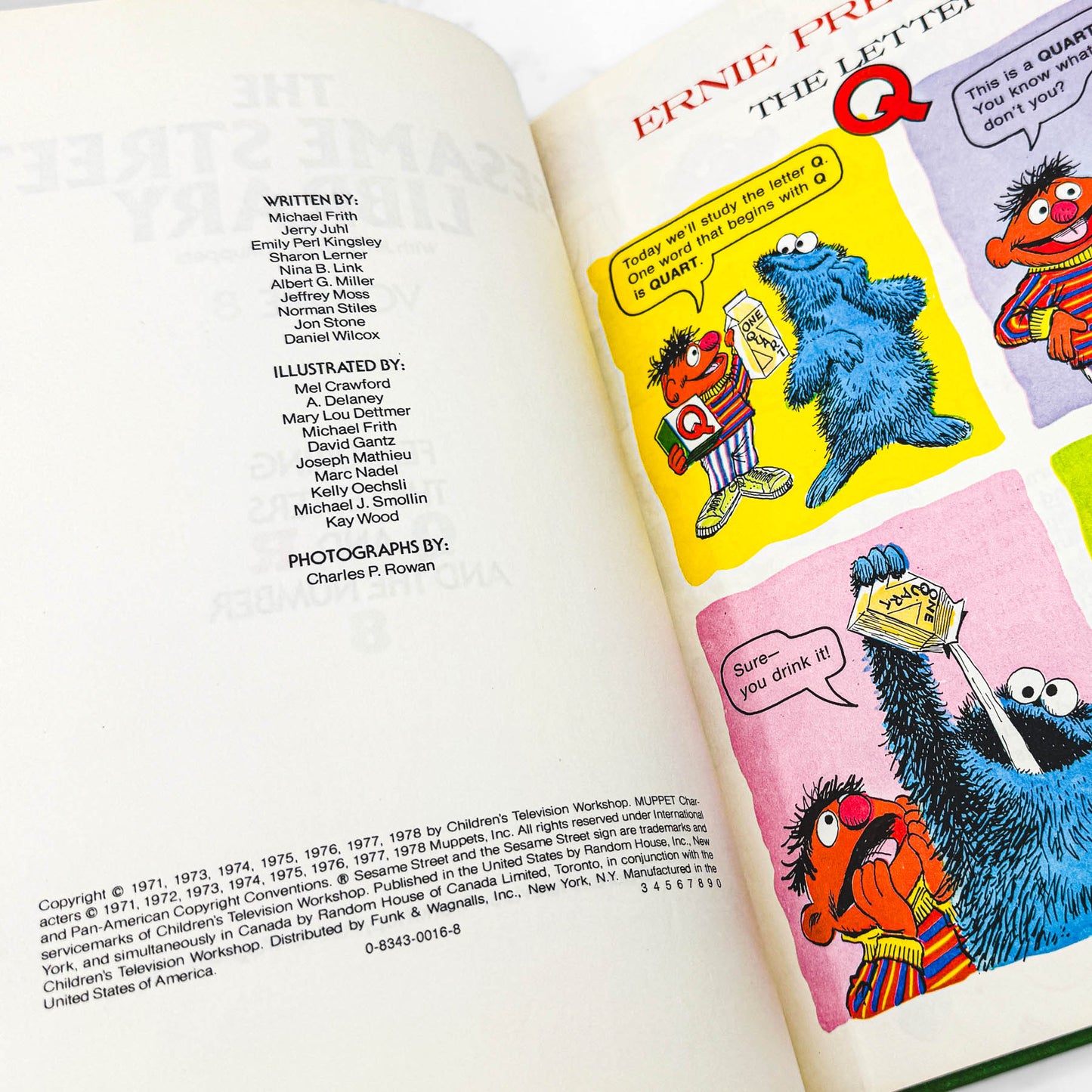 The Sesame Street Library - Volume 8 [FIRST EDITION] 1978 • Funk & Wagnalls