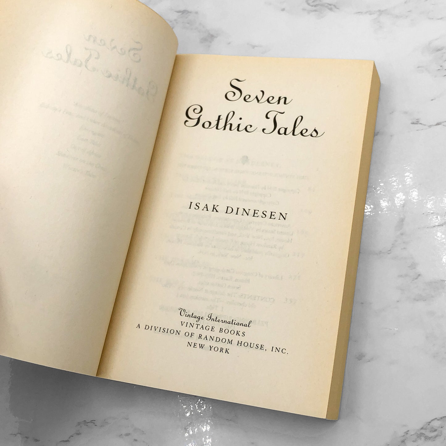 Seven Gothic Tales by Isak Dinesen [TRADE PAPERBACK] 1991 • Vintage International