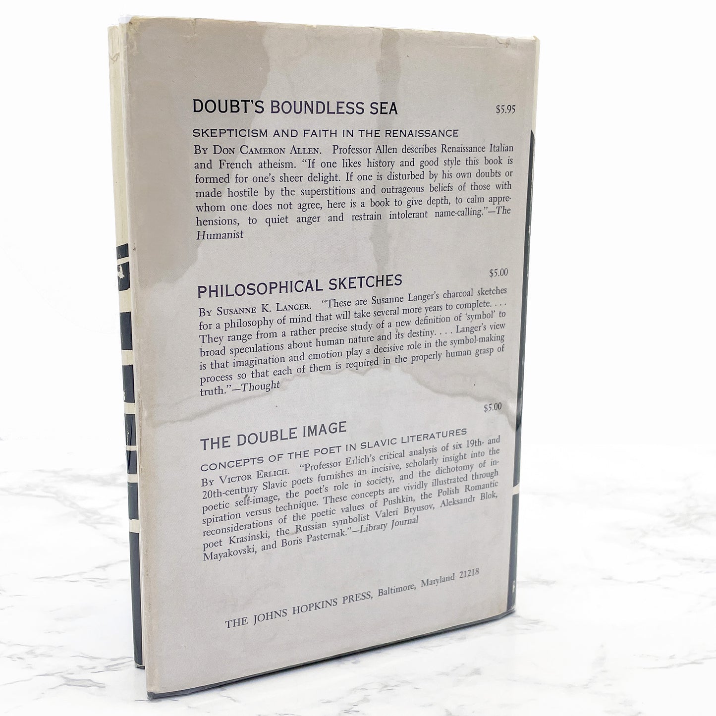 The Seventh Solitude: Man's Isolation in Kierkegaard, Dostoevsky & Nietzsche by Ralph Harper [FIRST EDITION • FIRST PRINTING] 1965 • John Hopkins Press