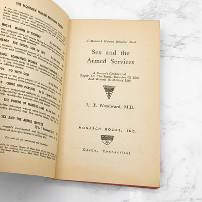 Sex and the Armed Services by L.T. Woodward aka Robert Silverberg [FIRST EDITION PAPERBACK] 1960 • Monarch