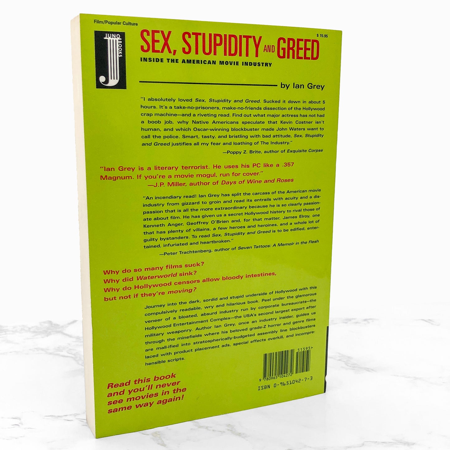 Sex, Stupidity and Greed: Inside the American Movie Industry by Ian Grey [FIRST EDITION PAPERBACK] 1997