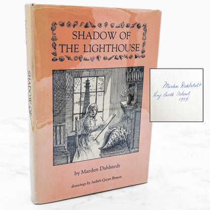 Shadow of the Lighthouse by Marden Dahlstedt SIGNED! [FIRST EDITION] 1974 • w/ Promo Bookmark!