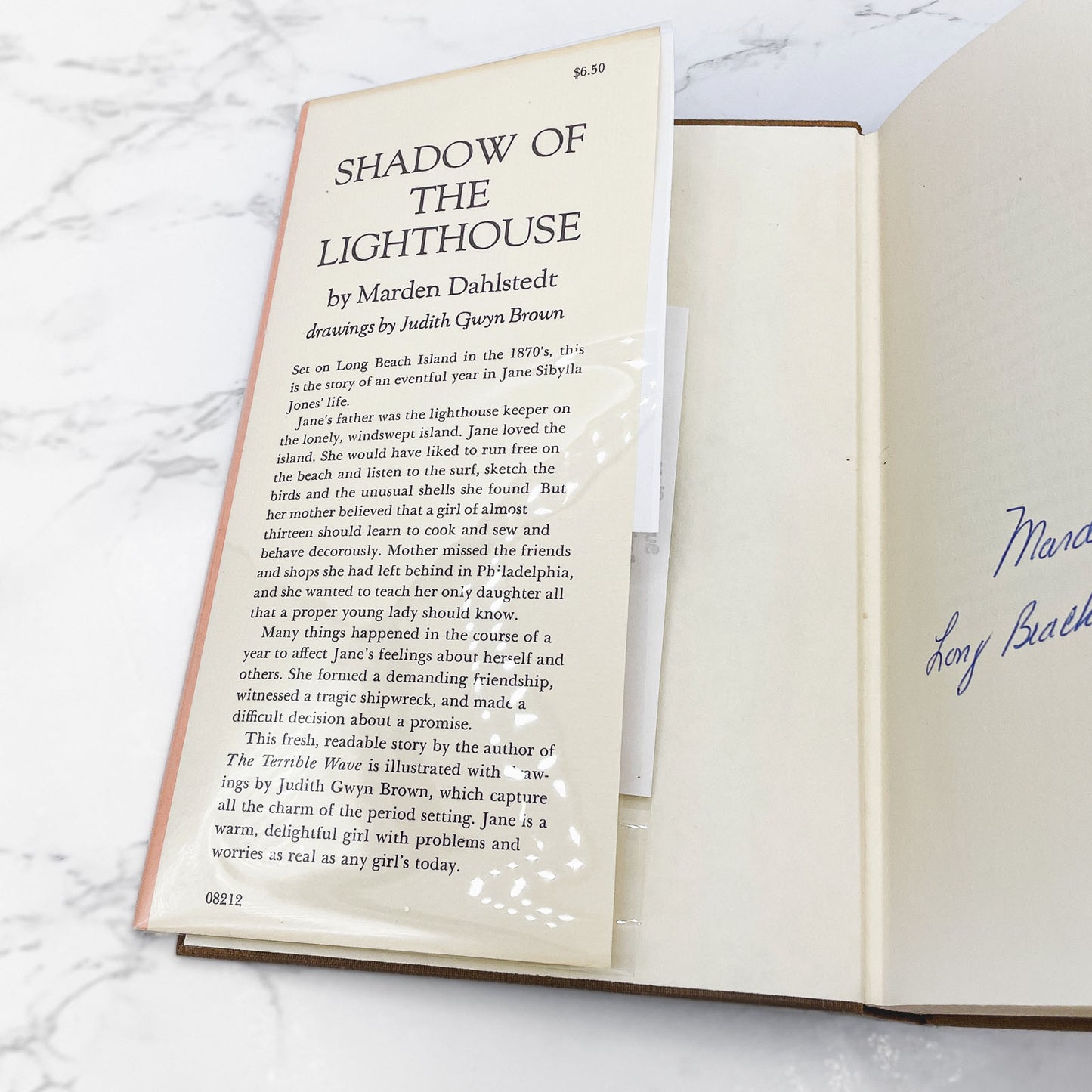 Shadow of the Lighthouse by Marden Dahlstedt SIGNED! [FIRST EDITION] 1974 • w/ Promo Bookmark!