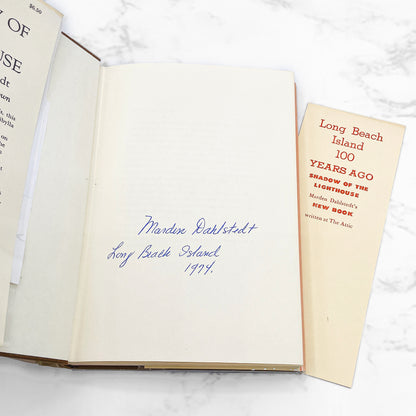 Shadow of the Lighthouse by Marden Dahlstedt SIGNED! [FIRST EDITION] 1974 • w/ Promo Bookmark!
