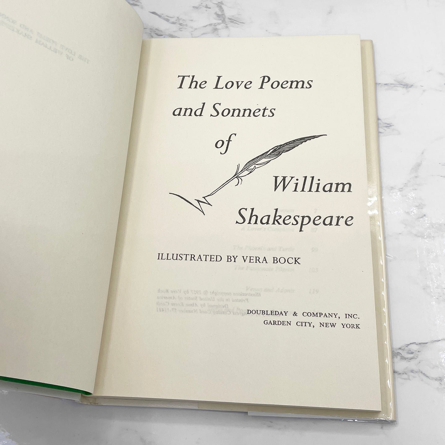 The Love Poems and Sonnets of William Shakespeare [FIRST EDITION] 1957 • Doubleday & Co.