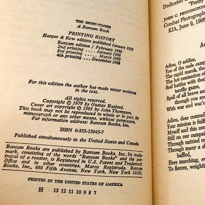 The Short-Timers a.k.a. Full Metal Jacket by Gustav Hasford [1983 PAPERBACK]