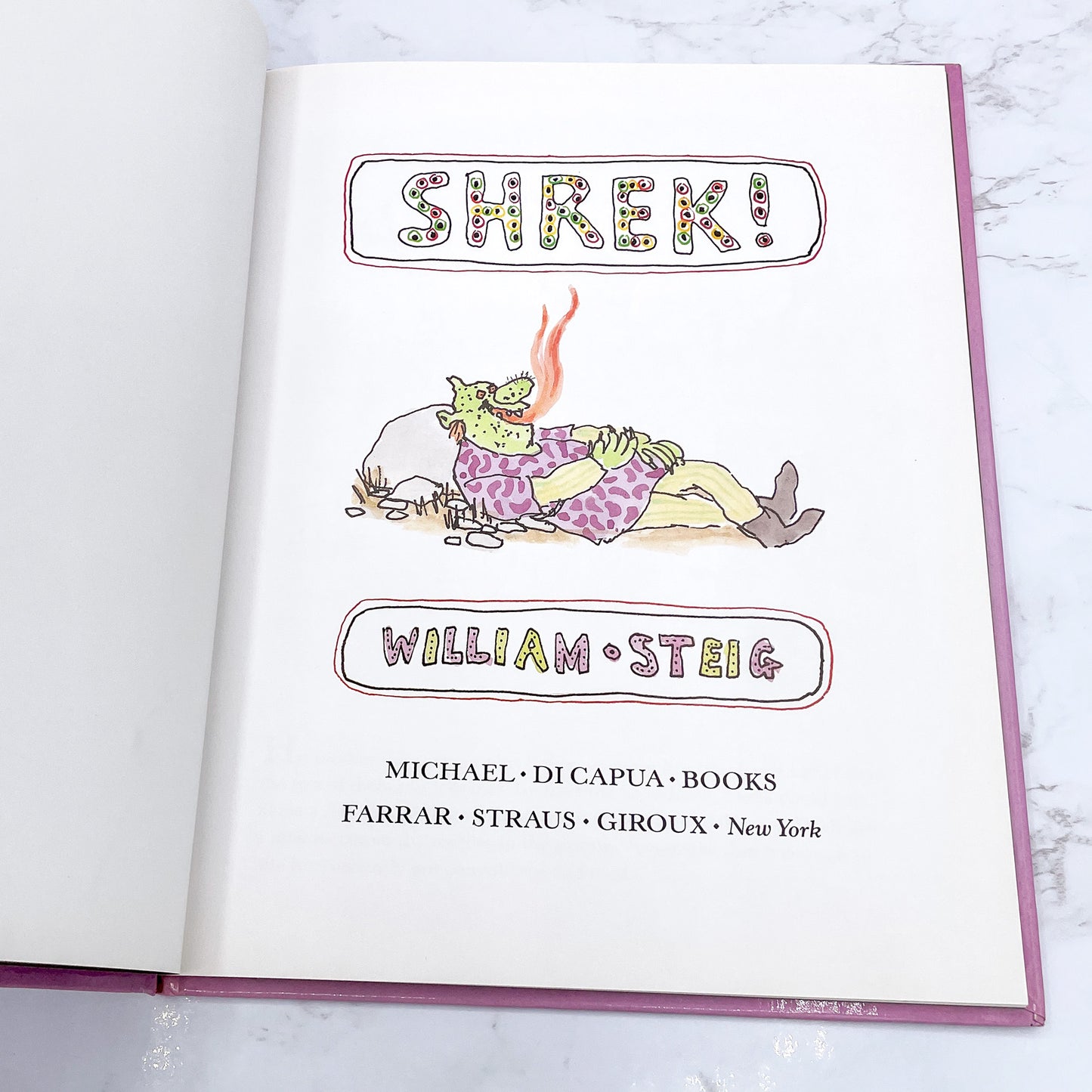 Shrek! by William Steig [FIRST EDITION • FIRST PRINTING] 1990 • Farrar Straus Giroux • Mint!