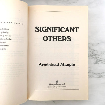 Significant Others by Armistead Maupin SIGNED! [TRADE PAPERBACK] 1994 • HarperPerennial