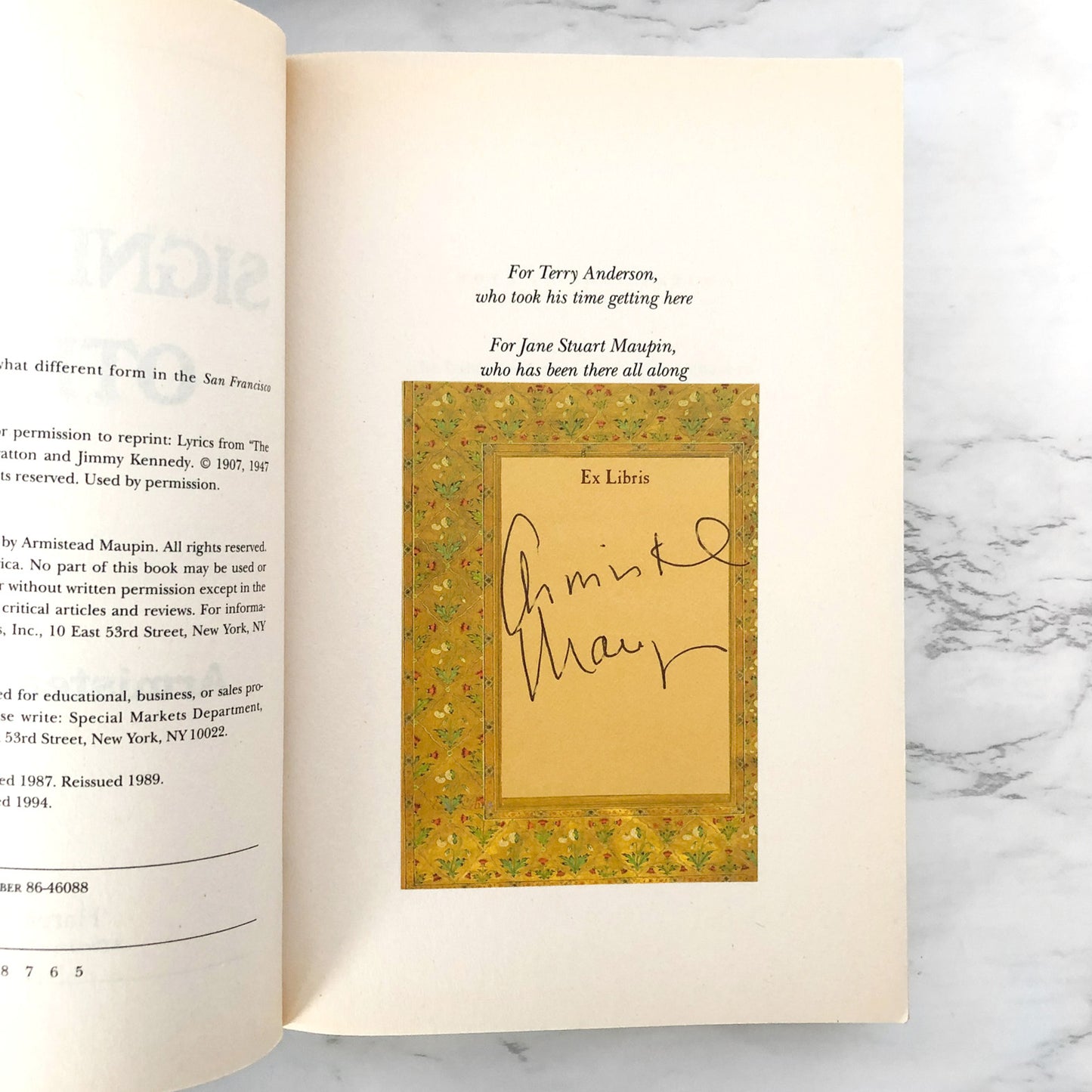 Significant Others by Armistead Maupin SIGNED! [TRADE PAPERBACK] 1994 • HarperPerennial