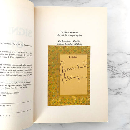 Significant Others by Armistead Maupin SIGNED! [TRADE PAPERBACK] 1994 • HarperPerennial