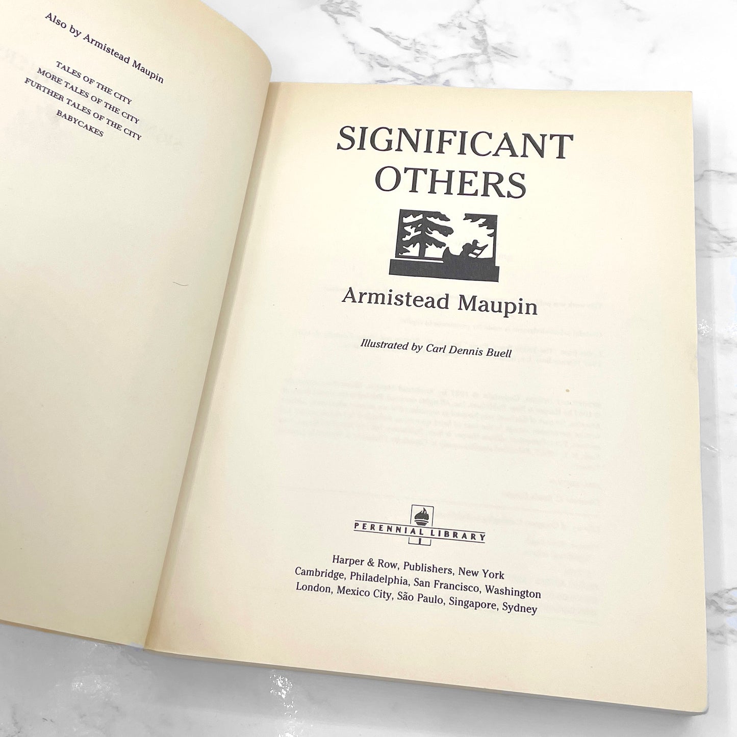 Significant Others by Armistead Maupin [FIRST EDITION PAPERBACK] 1987 • Perennial LIbrary