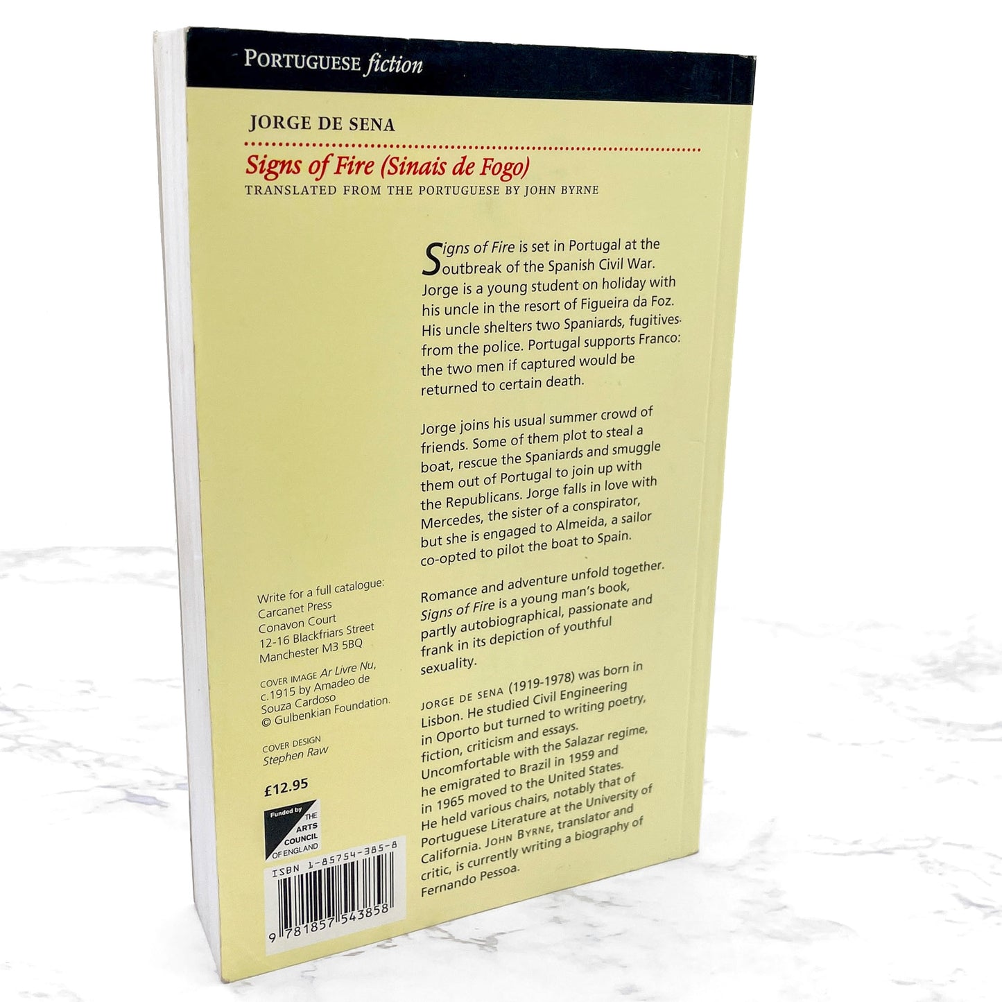 Signs of Fire by Jorge de Sena [U.K. TRADE PAPERBACK] 1999 • Carcanet • English Language First Edition