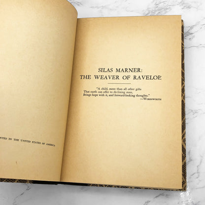 Silas Marner: The Weaver of Raveloe by George Eliot [ANTIQUE HARDCOVER] • Books Inc.