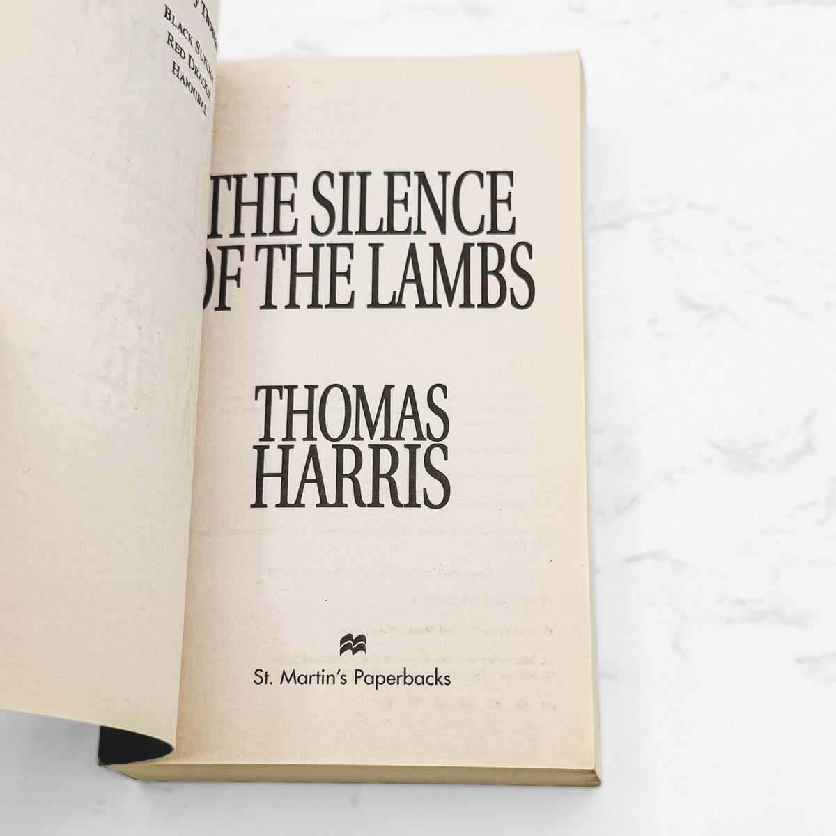 The Silence of the Lambs by Thomas Harris [2013 PAPERBACK] • St. Martin's
