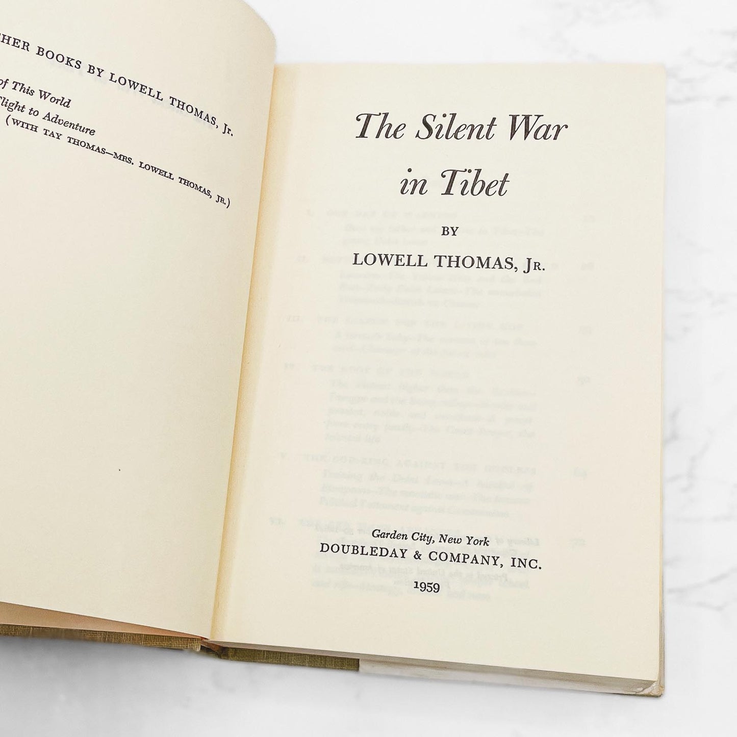 The Silent War in Tibet by Lowell Thomas Jr. [FIRST EDITION • FIRST PRINTING] 1959 • Doubleday