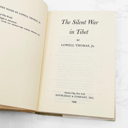 The Silent War in Tibet by Lowell Thomas Jr. [FIRST EDITION • FIRST PRINTING] 1959 • Doubleday