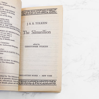 The Silmarillion by J.R.R. Tolkien [1982 PAPERBACK] • Ballantine