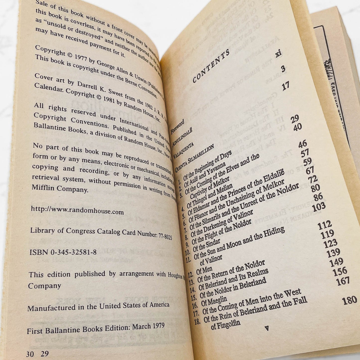 The Silmarillion by J.R.R. Tolkien [1982 PAPERBACK] • Ballantine