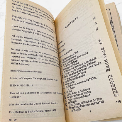 The Silmarillion by J.R.R. Tolkien [1982 PAPERBACK] • Ballantine