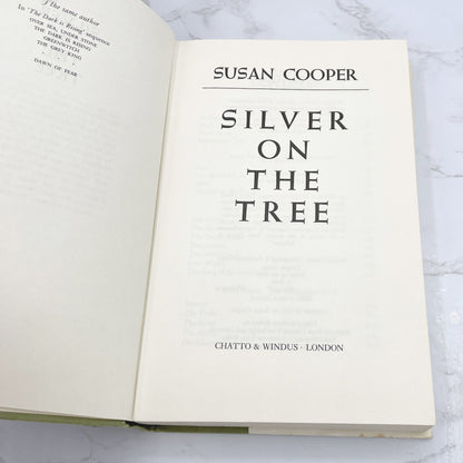 Silver On the Tree by Susan Cooper [U.K. FIRST EDITION] 1978 • Chatto & Windus • Dark is Rising #5