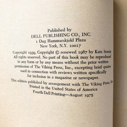 The Singing Tree by Kate Seredy [TRADE PAPERBACK] 1975 • Dell-Yearling