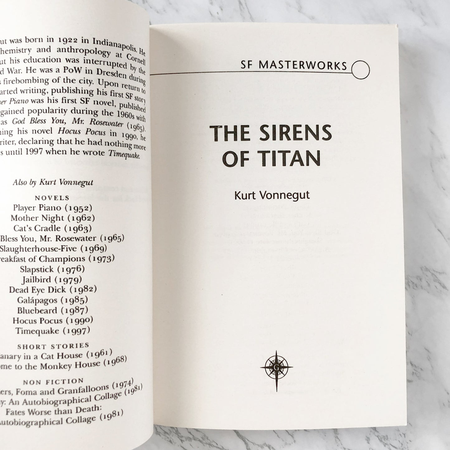The Sirens of Titan by Kurt Vonnegut [U.K. TRADE PAPERBACK] 2004 • Gollancz
