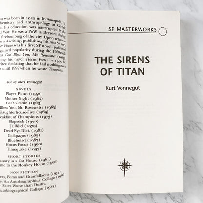 The Sirens of Titan by Kurt Vonnegut [U.K. TRADE PAPERBACK] 2004 • Gollancz